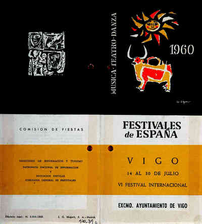 Festivales de España. VI Festival Internacional Vigo 1960