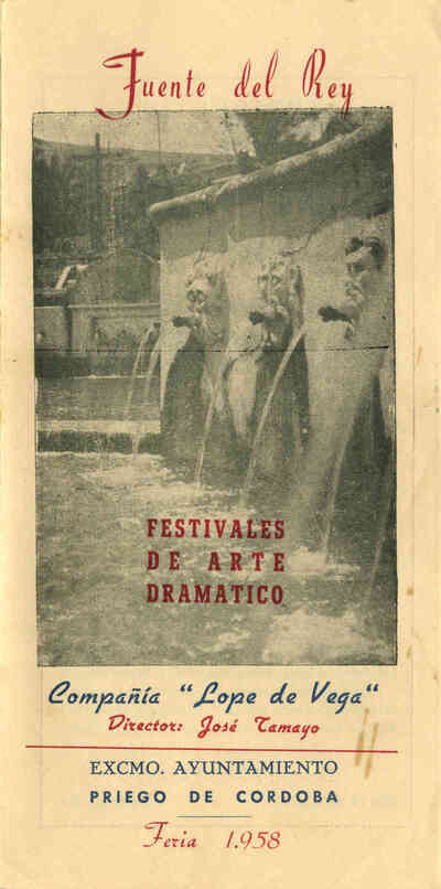 Festivales de Arte Dramático Fuente del Rey. Feria 1958