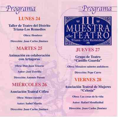 III Muestra de Teatro Triana- los Remedios