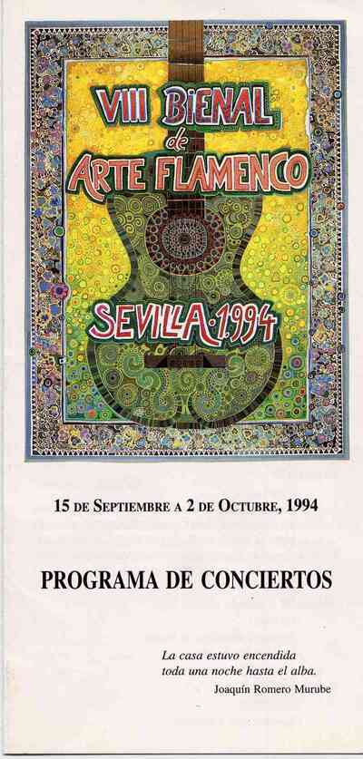 VIII Bienal de arte flamenco Sevilla 1994