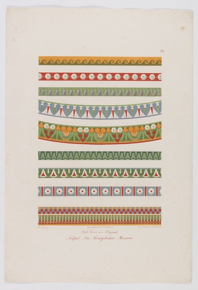 Neapel. Im Königlichen Museum. Malereien von Aegyptischen Mumienkasten