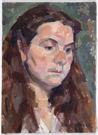 Female head, Seitanis Georgios, 1977