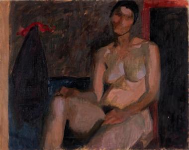Female semi-nude, Petros Zoumboulakis, 1961
