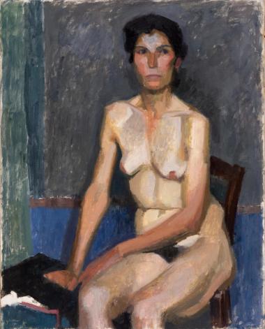 Female semi-nude, Petros Zoumboulakis, 1960