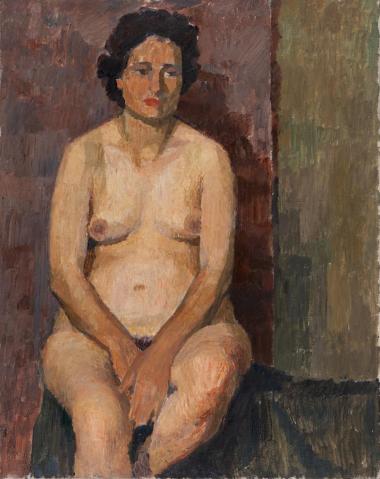 Female semi-nude, Kelaidis Vassilis, 1960