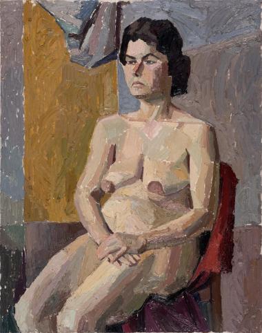 Female semi-nude, Karousos Giannis, 1959
