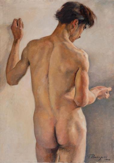 Male nude, Vassiliou Georgia, 1940