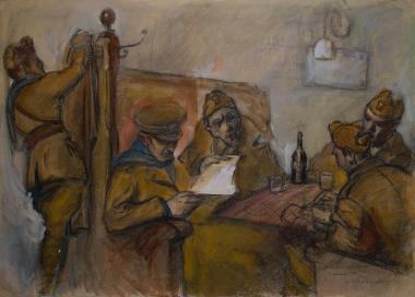 Cafe in Kortsa, Orphan, 1941
