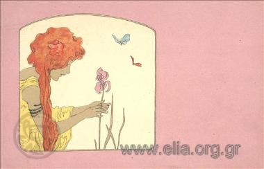 Γυναικεία φιγούρα art nouveau.