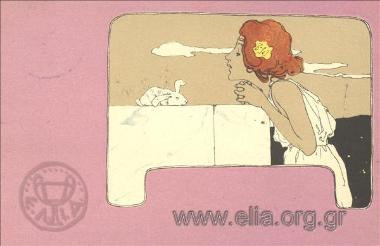 Γυναικεία φιγούρα art nouveau.