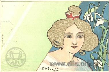 Γυναικεία φιγούρα art nouveau.