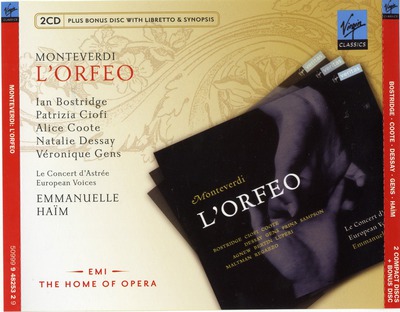 L'Orfeo / Monteverdi ; Ian Bostrifge, Patrizia Ciofi, Alice Coote, Natalie Dessay, Véronique Gens ; Le Concert d'Astrée ; Europen Voices ; Emmanuelle Haïm [direttore]
