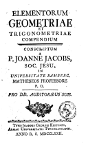 Elementorum geometriae et trigonometriae compendium