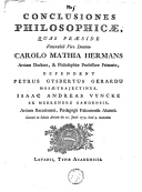 Conclusiones philosophicae