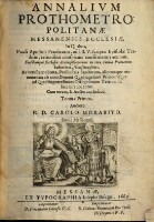 Annales prothometropolitanae Messanensis ecclesiae (etc.)