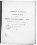 Académie de Paris. Thèse de belles-lettres. Littérature ancienne et moderne... De l'ode, par M. M.-H. Renard,...