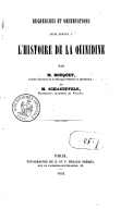 Recherches et observations pour servir à l'histoire de la quinidine, par M. Bouquet,... et M. Schaeuffele,...
