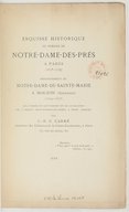 Esquisse historique du prieuré de Notre-Dame-des-Prés à Paris (1675-1739), primitivement de Notre-Dame-de-Sainte-Marie à Mouzon... de l'ordre de Saint-Benoit... / par J.-B. E. Carré,...