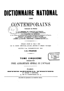 Dictionnaire national des contemporains : contenant les notices des membres de l'Institut de France, du gouvernement et du parlement français, de l'Académie de médecine.... T. 5 / sous la dir. de C.-E. Curinier