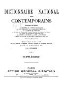 Dictionnaire national des contemporains : contenant les notices des membres de l'Institut de France, du gouvernement et du parlement français, de l'Académie de médecine.... T. 6 / sous la dir. de C.-E. Curinier