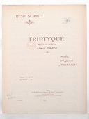 Triptyque, mélodies sur des poésies d' Émile Drain...