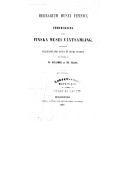 Herbarium musei fennici : förteckning öfver finska musei växtsamling : utgifven af sällskapet pro fauna et flora fennica ([Reprod.]) / och uppgjord af W. Nylander och Th. Saelan