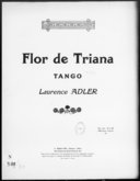 Flor de Triana : tango : [pour piano] / Laurence Adler