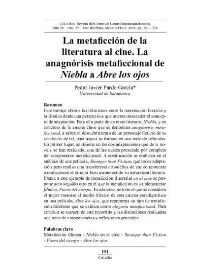 Omnia Materias Investigacion 62 Ciencias De Las Artes Y Las Letras 6203 Teoria Analisis Y Critica De Las Bellas Artes 620301 Cinematografia