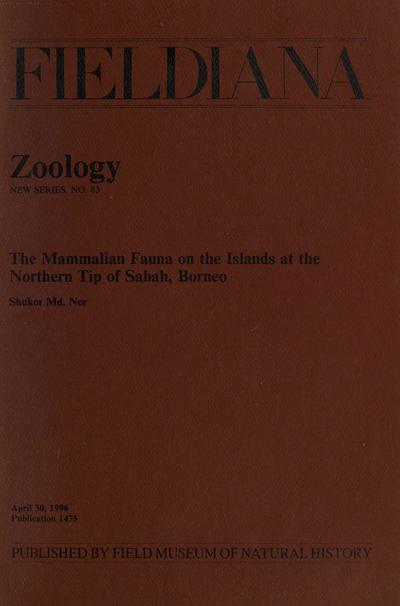 The mammalian fauna on the islands at the northern tip of Sabah, Borneo / Shukor Md. Nor.