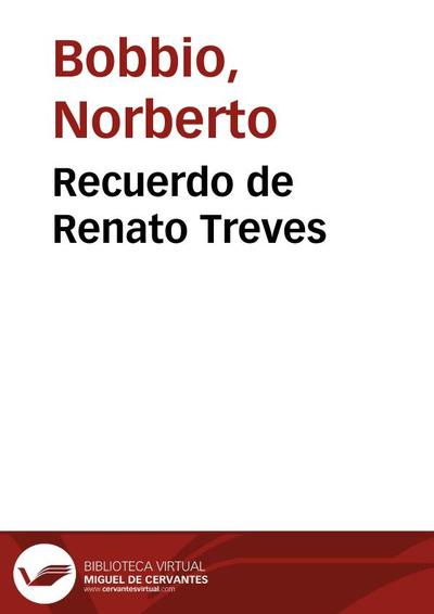 Recuerdo de Renato Treves