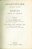 Shakespeare select plays: Hamlet prince of Denmark