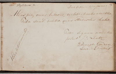 Albuminscriptie / van J. Lentz voor Isaac Arnold van Beuningen van Helsdingen (1769-1829), predikant