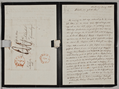 Brief van J. Bouman, geschreven aan Adrianus David Schinkel (1784-1864)