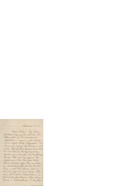 Brev, 1892 05.01, Kristiania, til Edvard Grieg