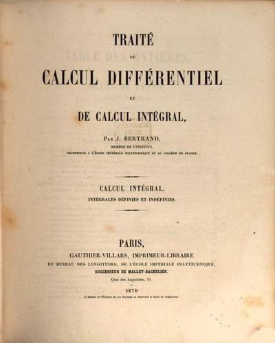 Traité de calcul différentiel et de calcul intégral. 2
