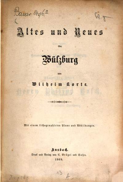 Altes und Neues über Wülzburg