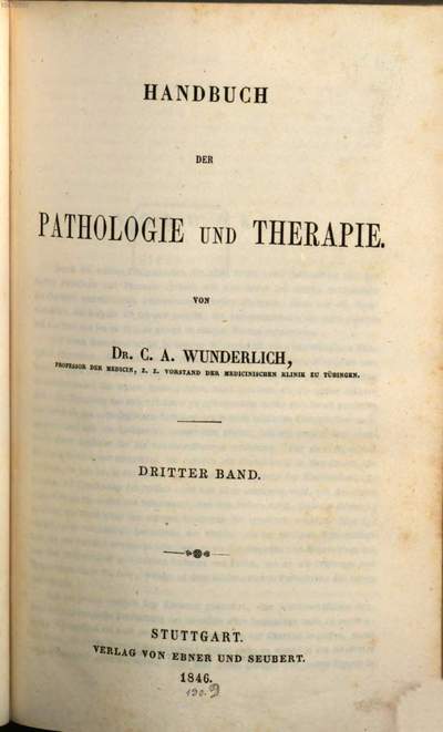 Handbuch der Pathologie und Therapie. 3