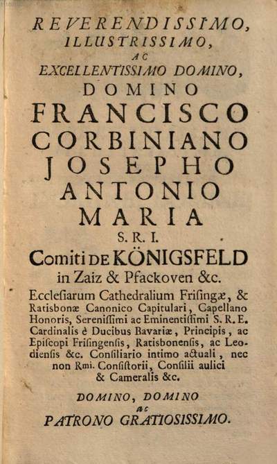 Synopsis Juris Canonici Per Conclusiones Proposita Et Studiosorum Memoriae Ac Usui Pro Collegiis Accommodata Europeana