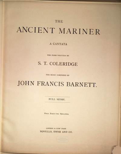 ˜Theœ ancient mariner :a cantata