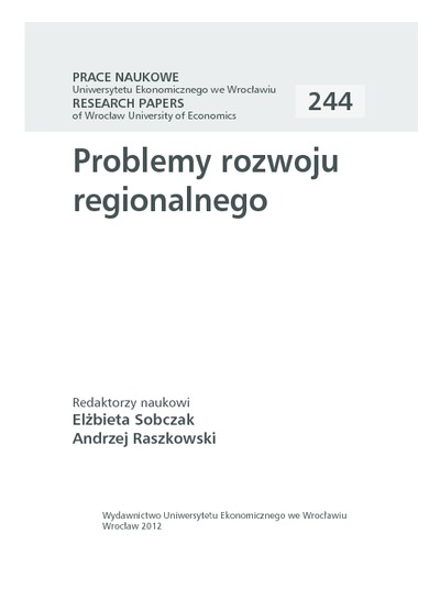 Przedsiębiorczość jako czynnik rozwoju regionu w świetle wyników badania ankietowego mieszkańców województwa kujawsko-pomorskiego. Prace Naukowe Uniwersytetu Ekonomicznego we Wrocławiu = Research Papers of Wrocław University of Economics, 2012, Nr 244, s. 552-562Entrepreneurship as a factor of regional development on the basis of the survey results of the residents of Kuyavian-Pomeranian voivodeship