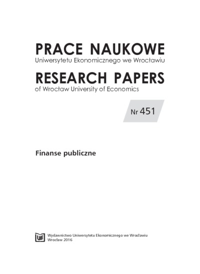 Zróżnicowanie obciążeń fiskalnych dochodów osób fizycznych w Polsce. Prace Naukowe Uniwersytetu Ekonomicznego we Wrocławiu = Research Papers of Wrocław University of Economics, 2016, Nr 451, s. 52-63Differentiation of tax burden on individual taxpayers in Poland