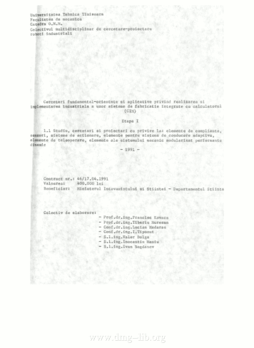 Protocol. Contract 47_Etapa_1/1991