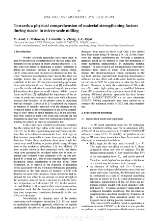 Towards a physical comprehension of material strengthening factors during macro to micro-scale milling