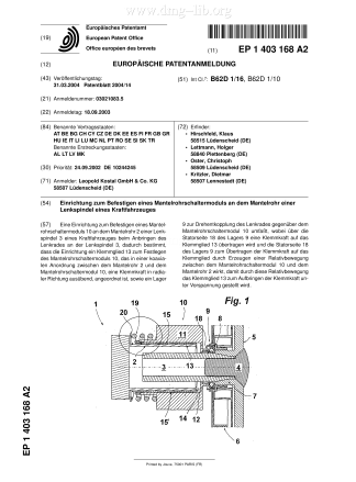 Einrichtung zum Befestigen eines Mantelrohrschaltermoduls an dem Mantelrohr einer Lenkspindel eines KraftfahrzeugesDevice for fixing a tubular jacket switching module on the tubular jacket of a motor vehicle steering shaftDispositif de fixation d'un module interrupteur d'enveloppe tubulaire sur l'enveloppe tubulaire de l'arbre de direction d'un véhicule automobile