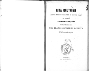 Rita Gauthier : azione mimico-danzante in cinque parti