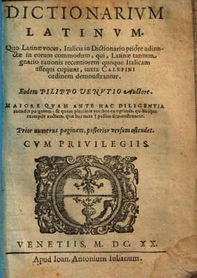 Dictionarium latinum