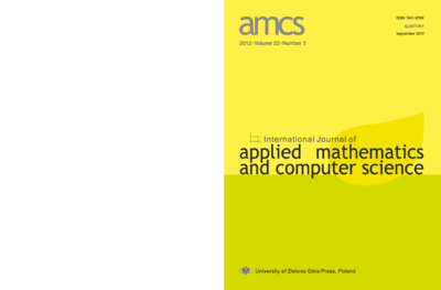 International Journal Of Applied Mathematics And Computer Science Amcs 2012 Volume 22 Number 3 Europeana