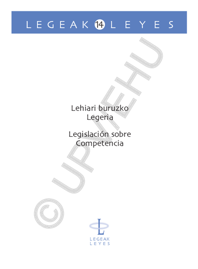 Lehiari buruzko LegeriaLegislación sobre competencia