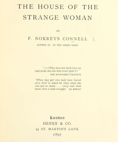 The House of the Strange Woman. [electronic resource]