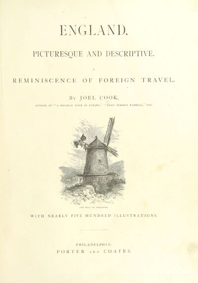 England Picturesque and Descriptive ... With ... illustrations. [electronic resource]